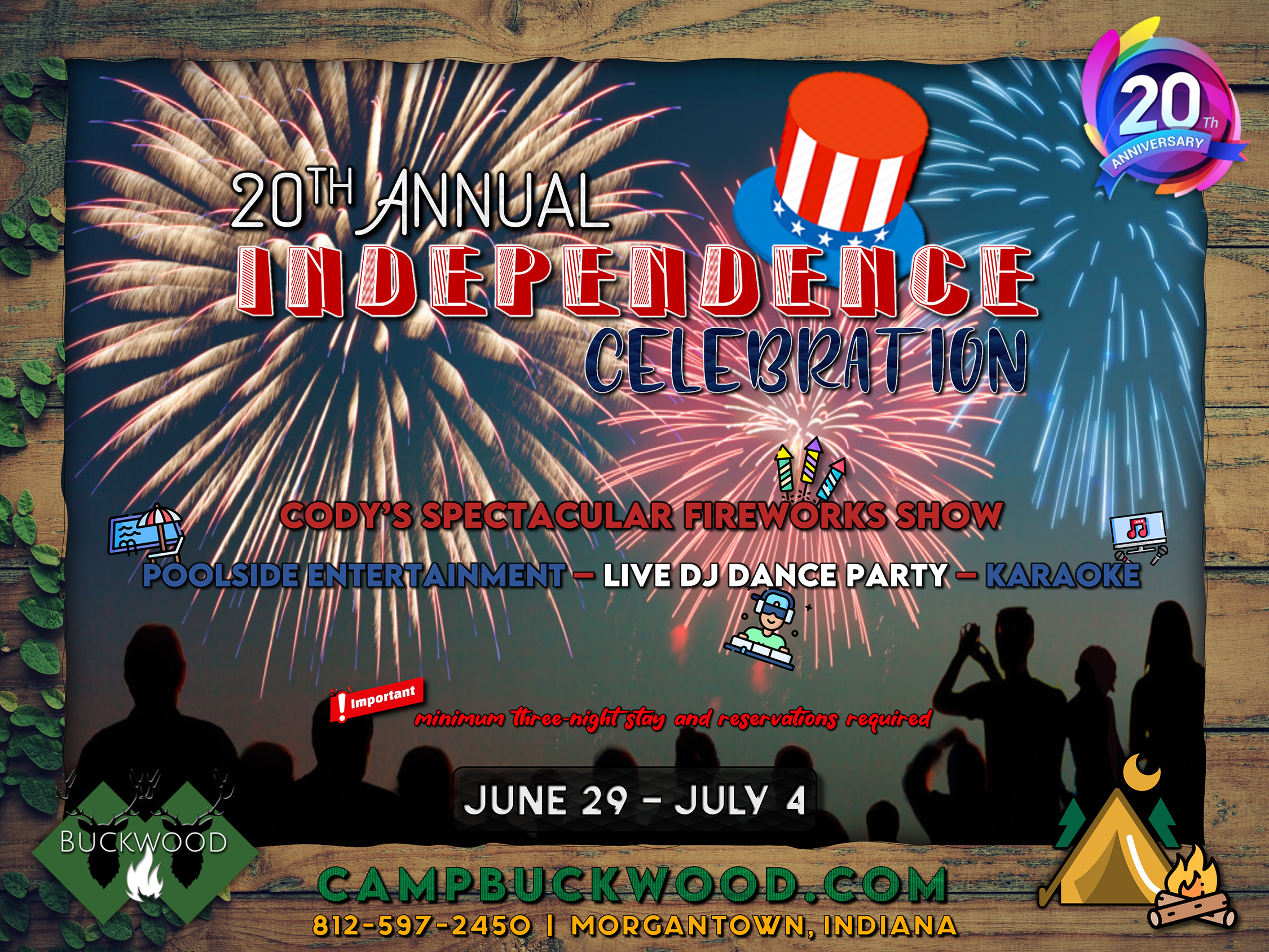 Camp Buckwood 20th Annual Independence Celebration