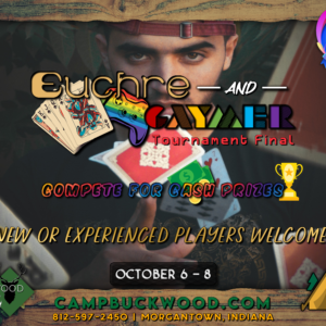 Camp Buckwood 2023 Euchre and Gaymer Weekend Event