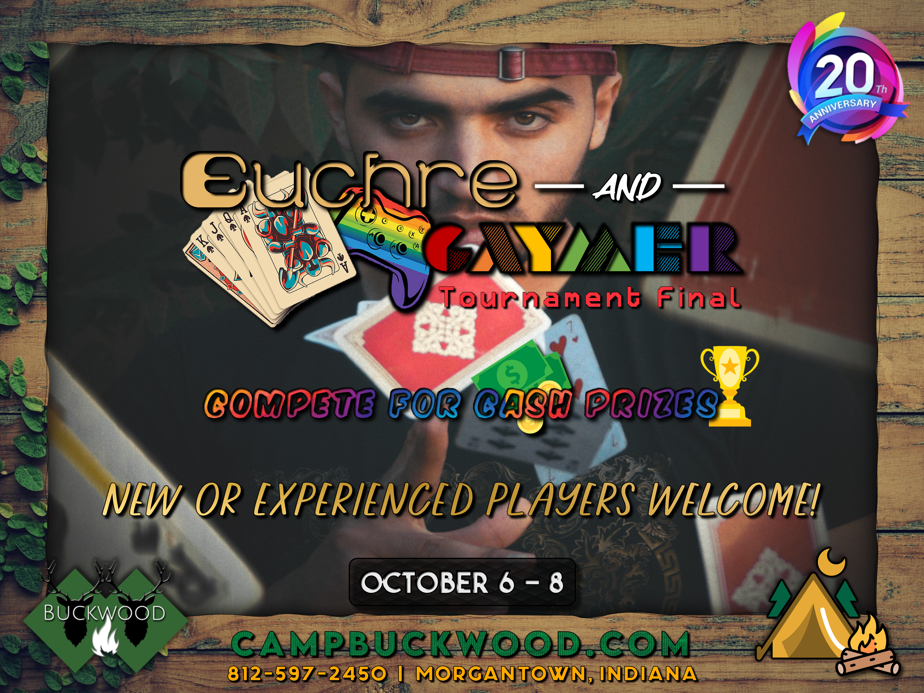 Camp Buckwood 2023 Euchre and Gaymer Weekend Event