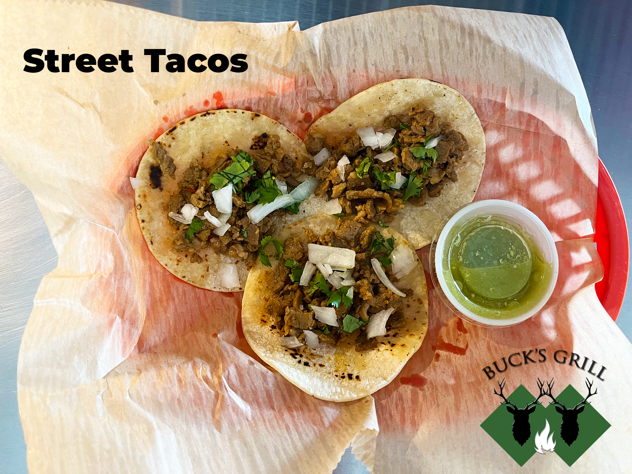 Street Tacos at Bucks Grill