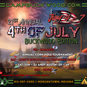 Camp Buckwood 2024 Fourth of July Event Weekend