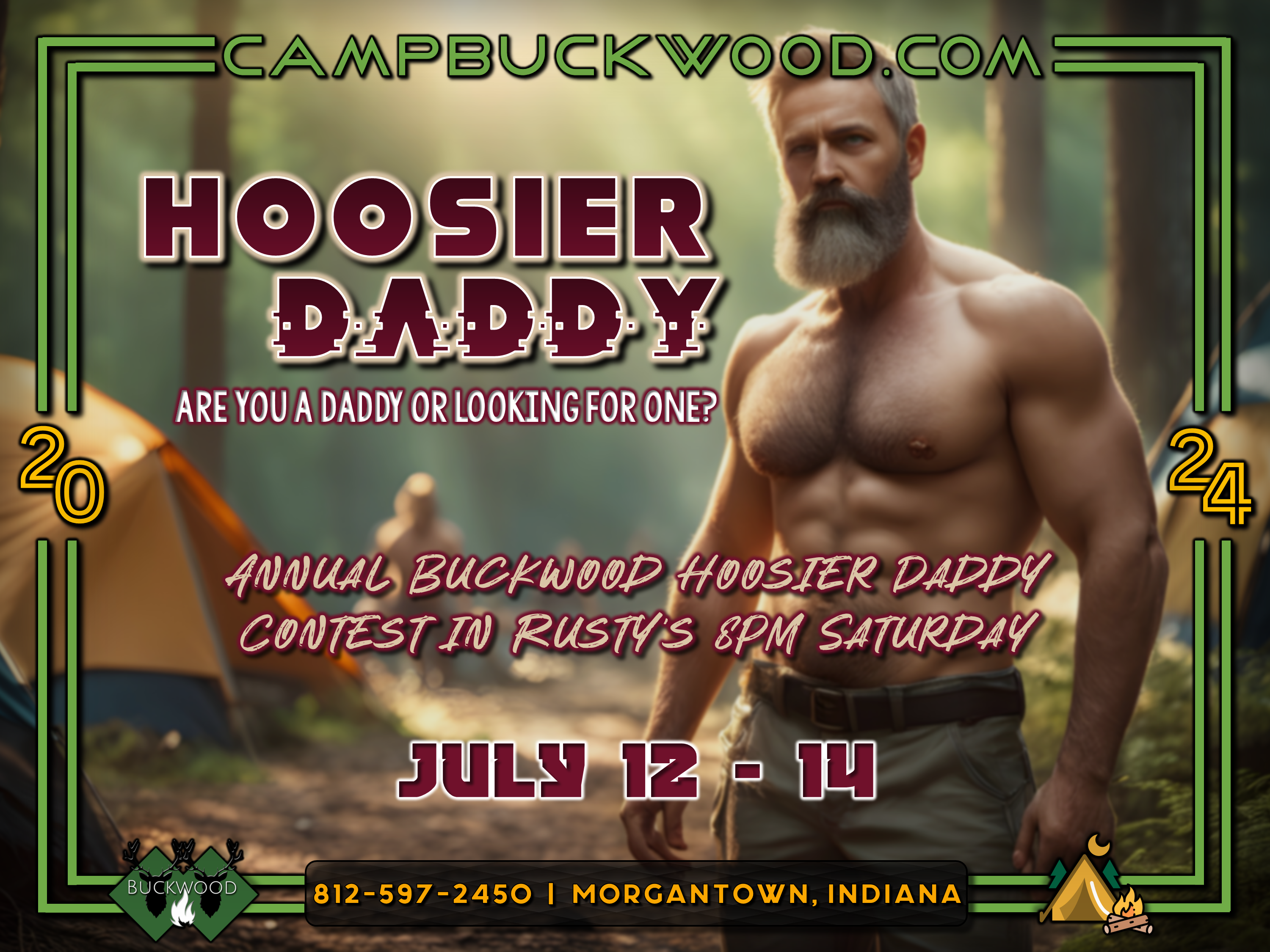 Camp Buckwood 2024 Hoosier Daddy Contest Event Weekend