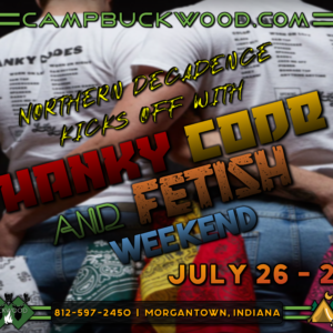 Camp Buckwood 2024 Hanky Code and Fetish Event Weekend