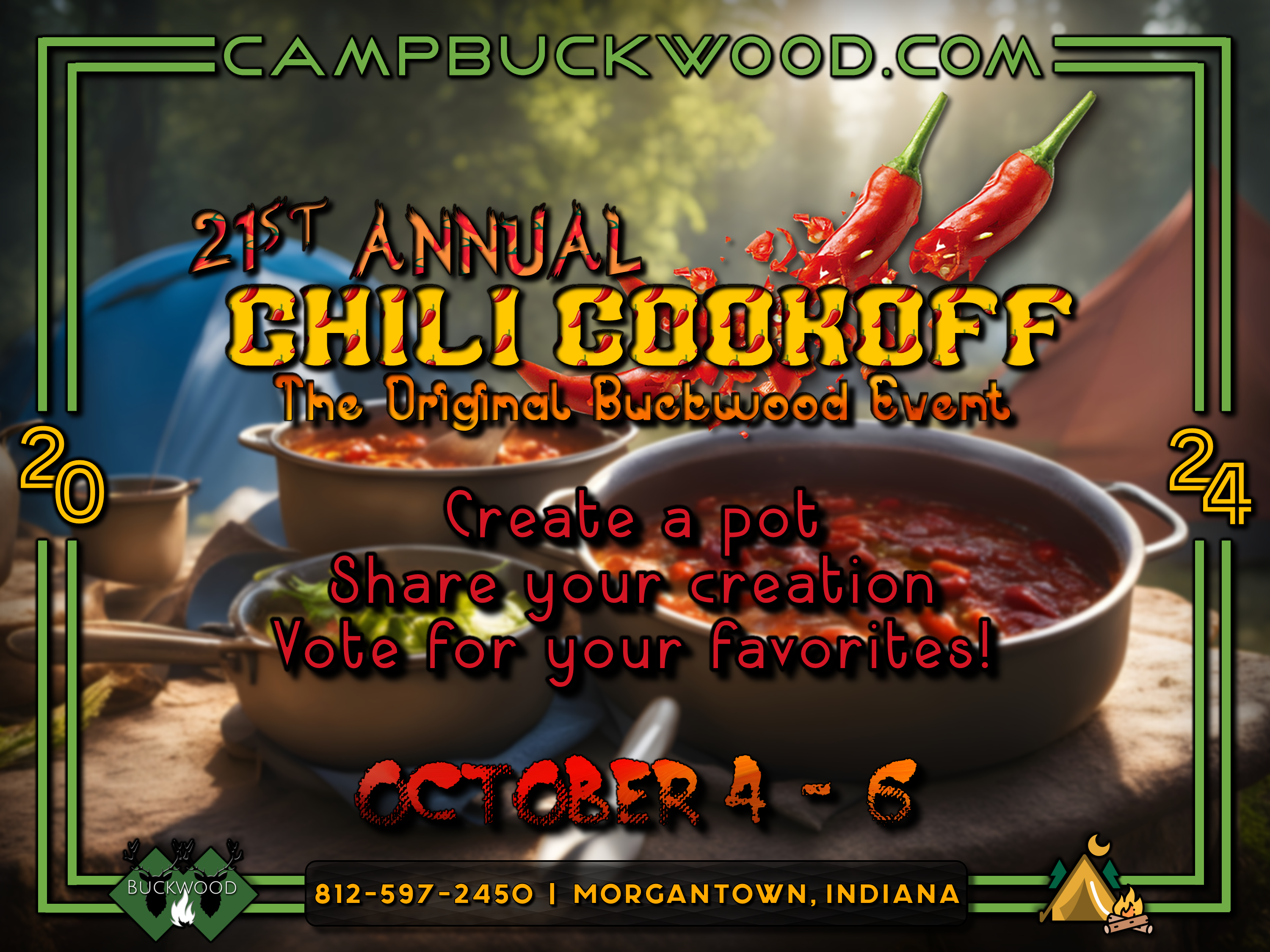 Camp Buckwood 2024 Chili Cookoff Event Weekend