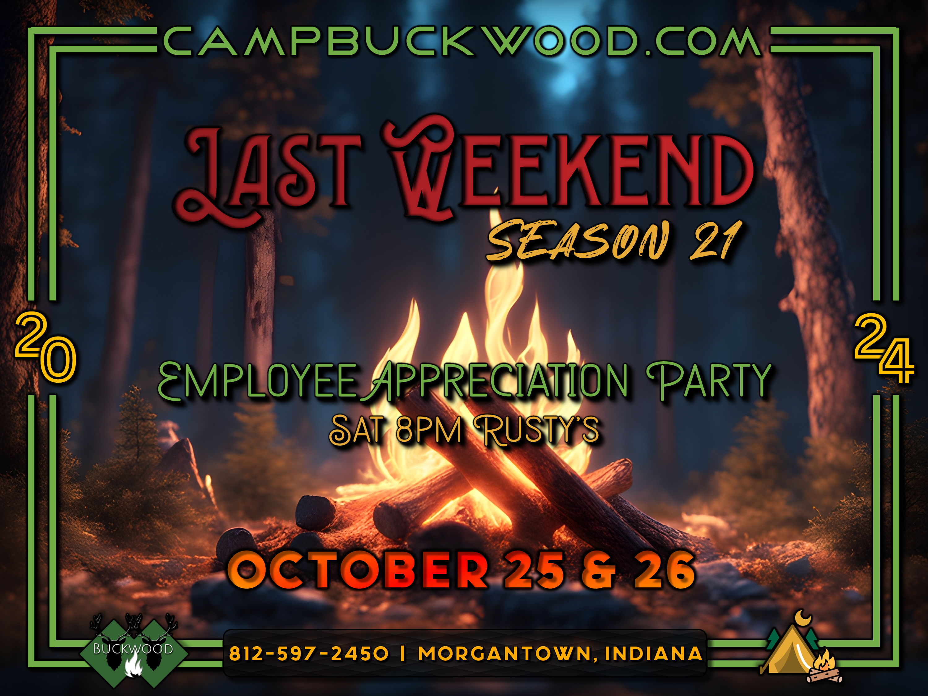 Camp Buckwood 2024 Last Weekend Event